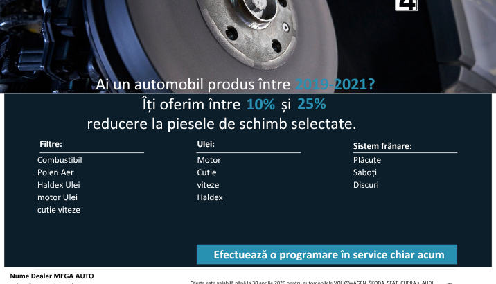 La Mega Auto - Skoda Iași avem o campanie specială pentru tine!